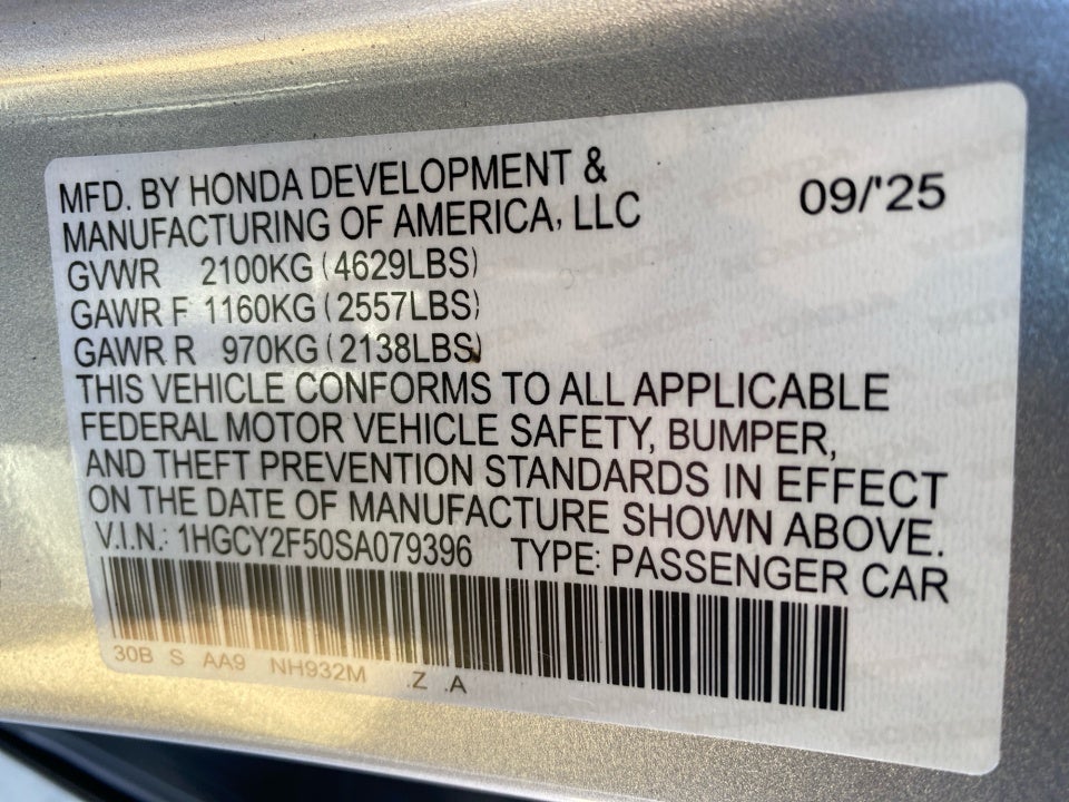 2025 Honda Accord Hybrid Sport