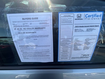 2023 Honda Accord Hybrid Sport