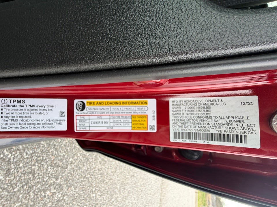 2026 Honda Accord Hybrid Sport
