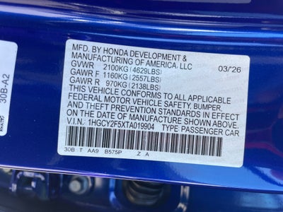 2026 Honda Accord Hybrid Sport