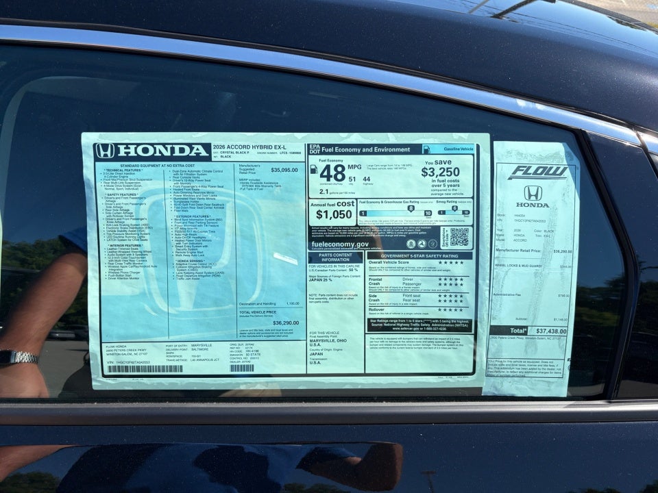 2026 Honda Accord Hybrid EX-L