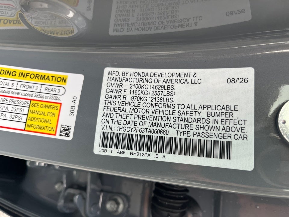 2026 Honda Accord Hybrid EX-L