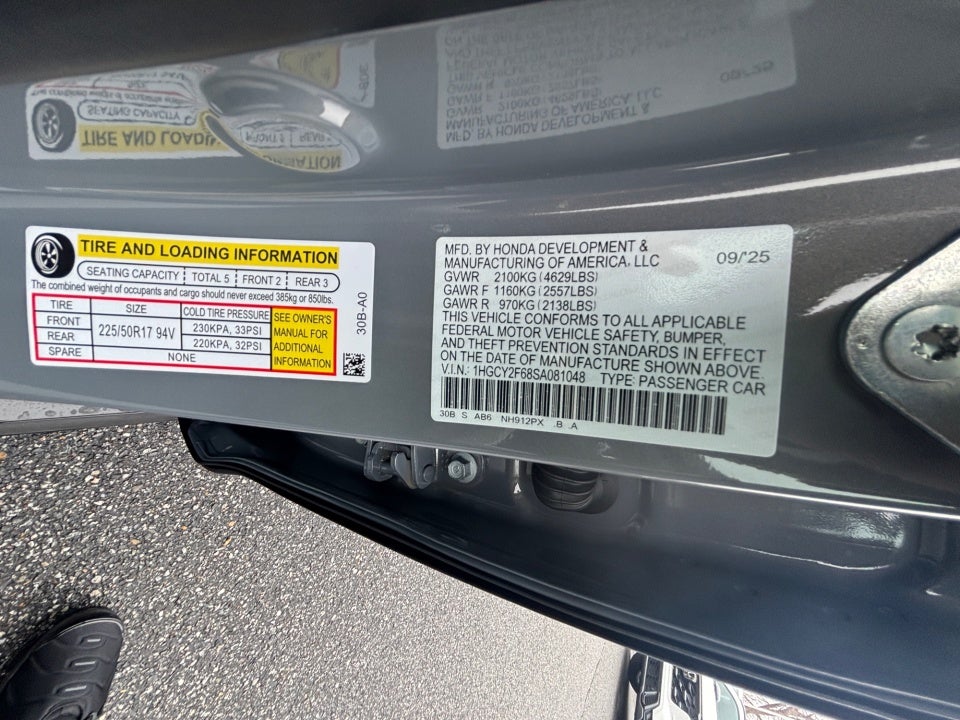 2025 Honda Accord Hybrid EX-L