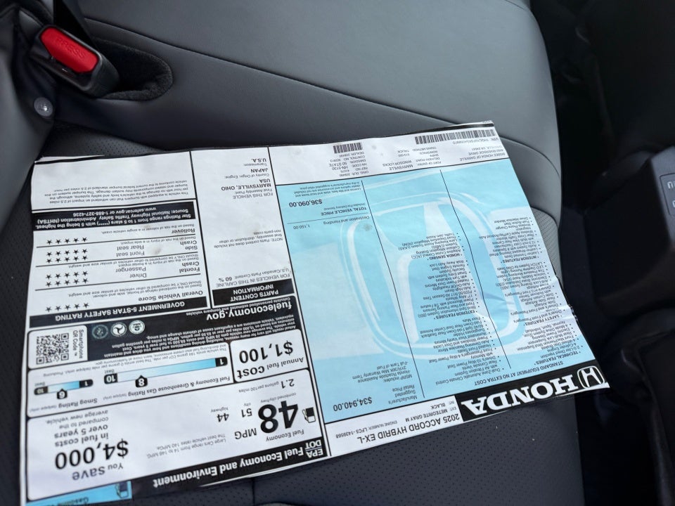 2025 Honda Accord Hybrid EX-L