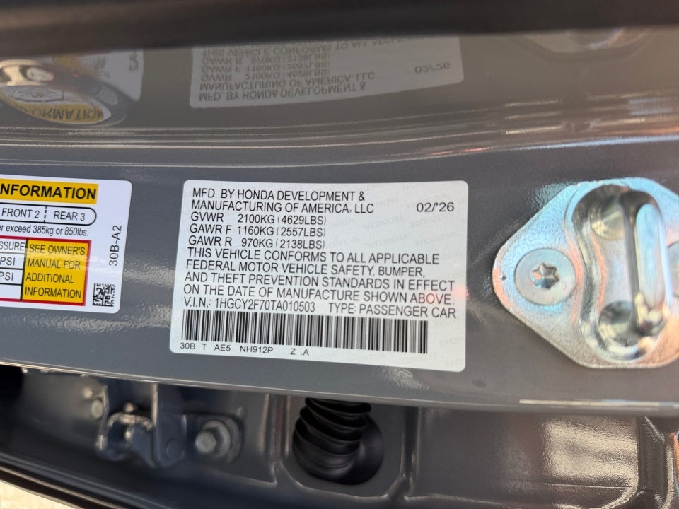 2026 Honda Accord Hybrid Sport-L