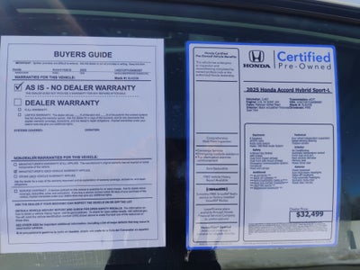 2025 Honda Accord Hybrid Sport-L