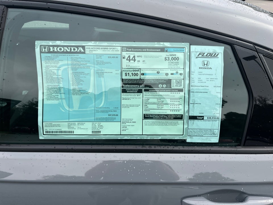 2026 Honda Accord Hybrid Sport-L