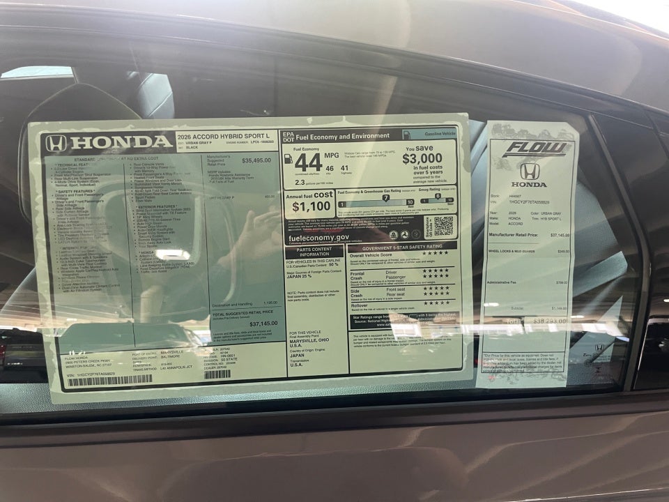 2026 Honda Accord Hybrid Sport-L