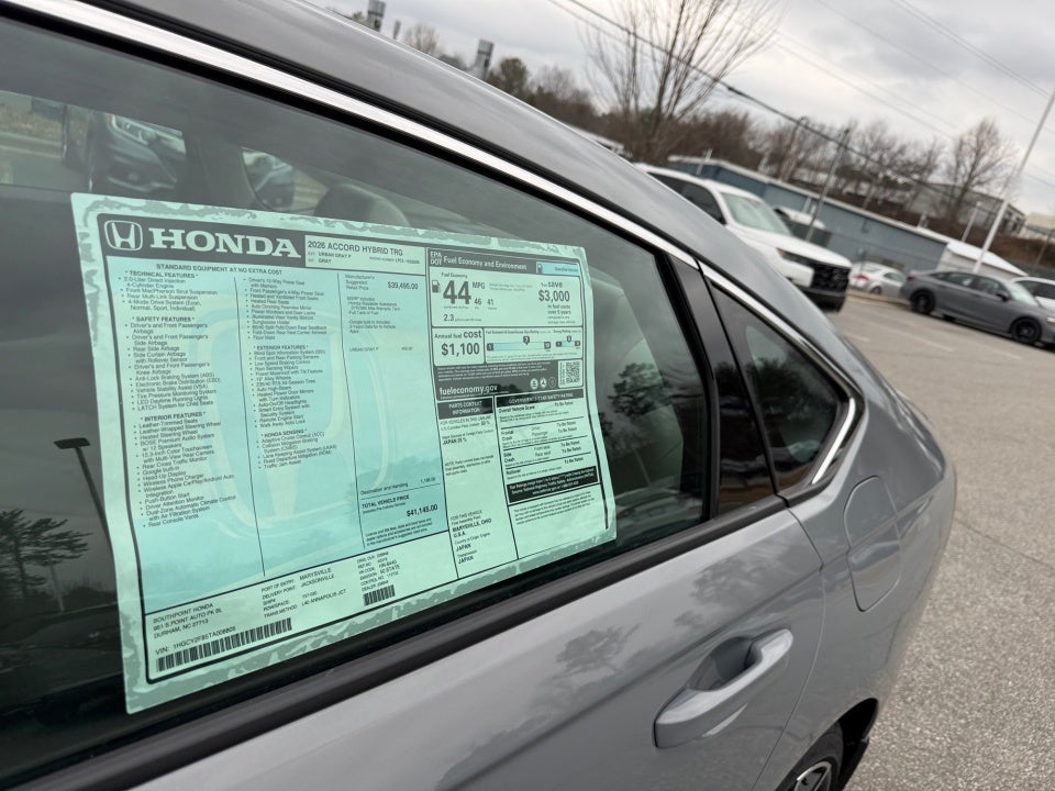 2026 Honda Accord Hybrid Touring