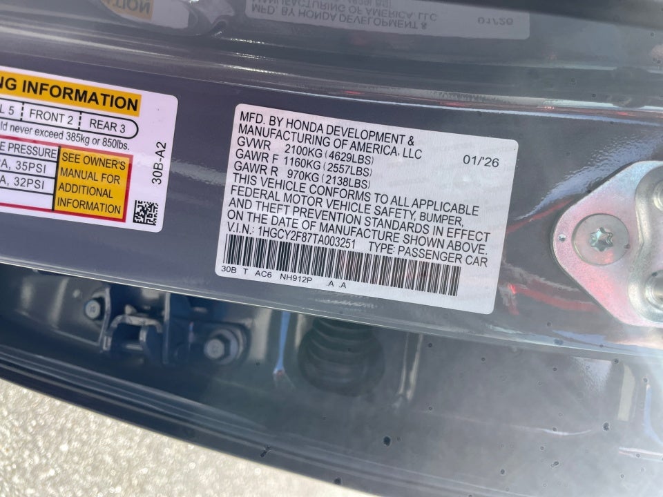 2026 Honda Accord Hybrid Touring