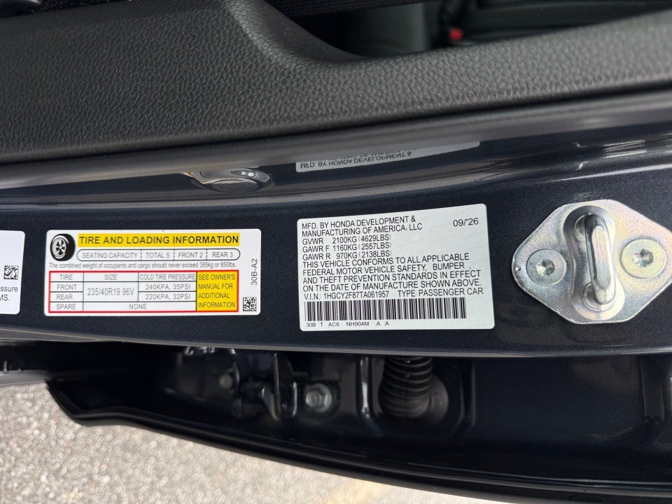 2026 Honda Accord Hybrid Touring