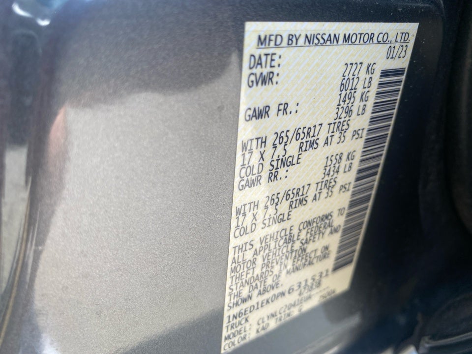 2023 Nissan Frontier SV