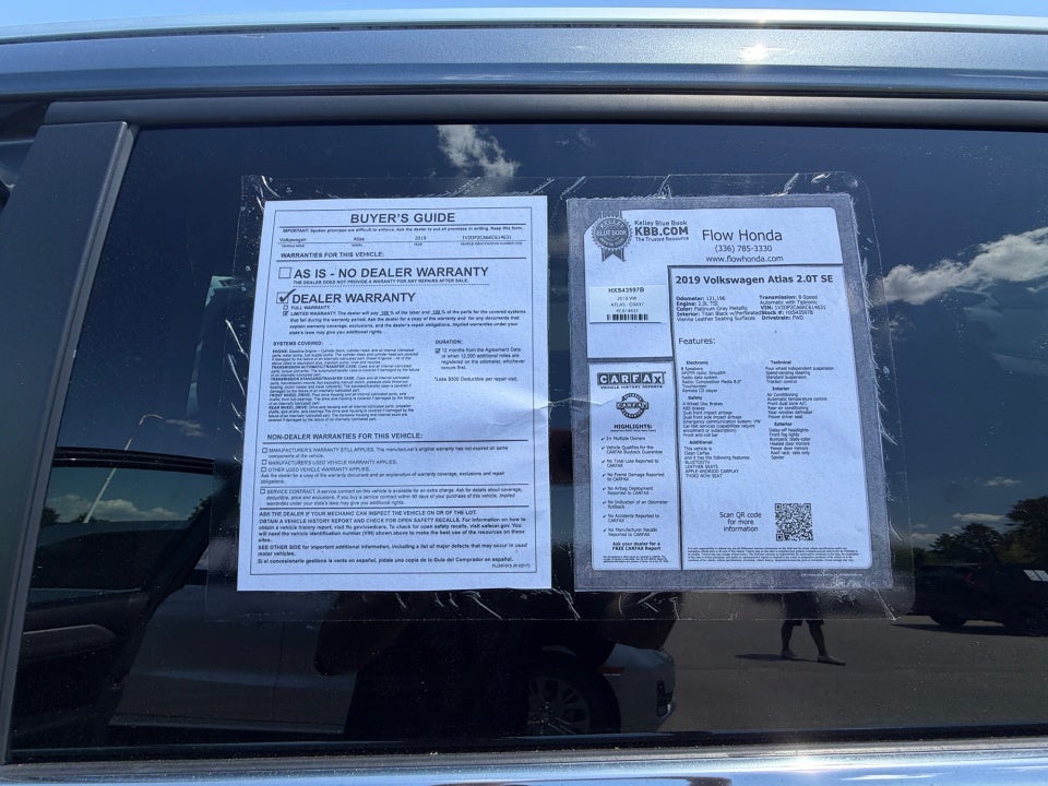 2019 Volkswagen Atlas 2.0T SE