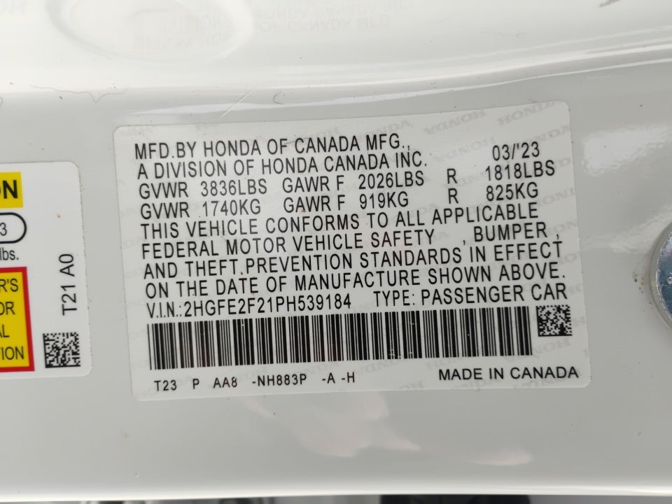 2023 Honda Civic Sedan LX