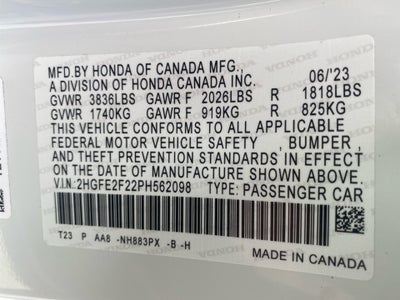 2023 Honda Civic Sedan LX