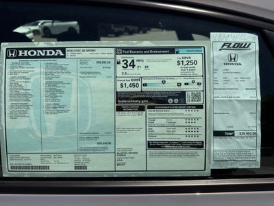 2026 Honda Civic Sedan Sport