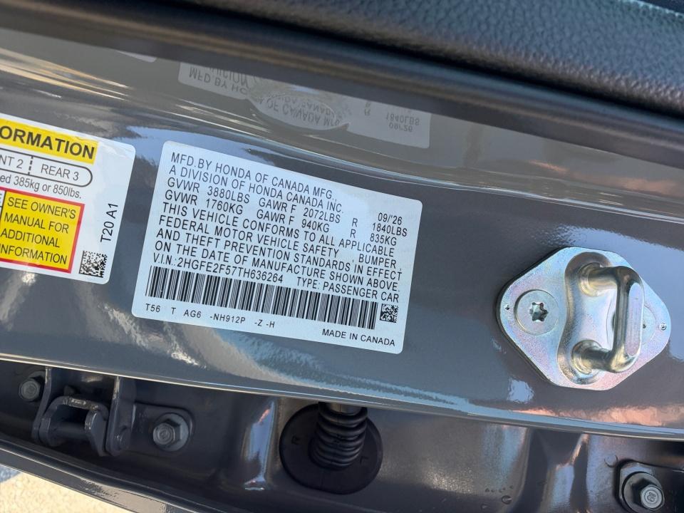 2026 Honda Civic Sedan Sport