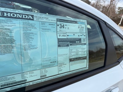 2026 Honda Civic Sedan Sport