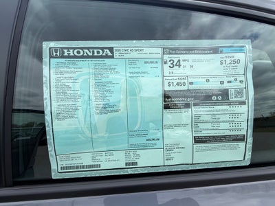 2026 Honda Civic Sedan Sport