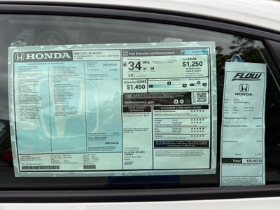 2026 Honda Civic Sedan Sport