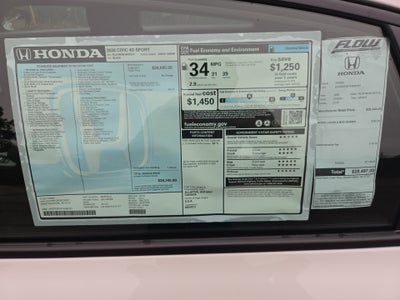 2026 Honda Civic Sedan Sport