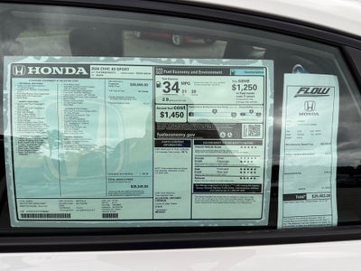 2026 Honda Civic Sedan Sport