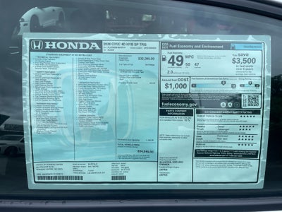 2026 Honda Civic Hybrid Sport Touring