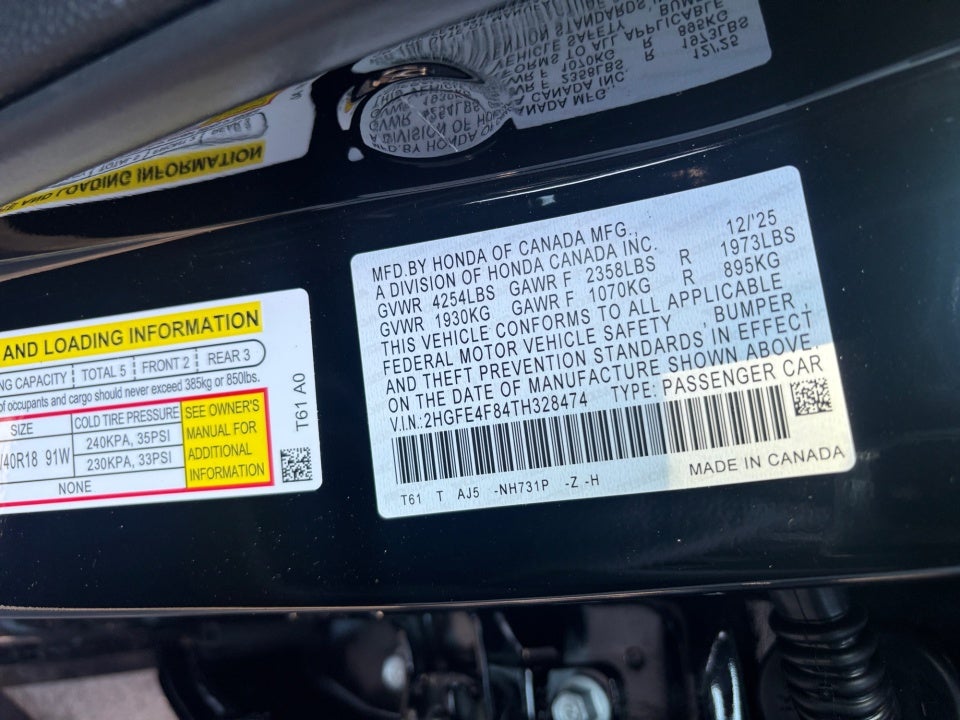 2026 Honda Civic Hybrid Sport