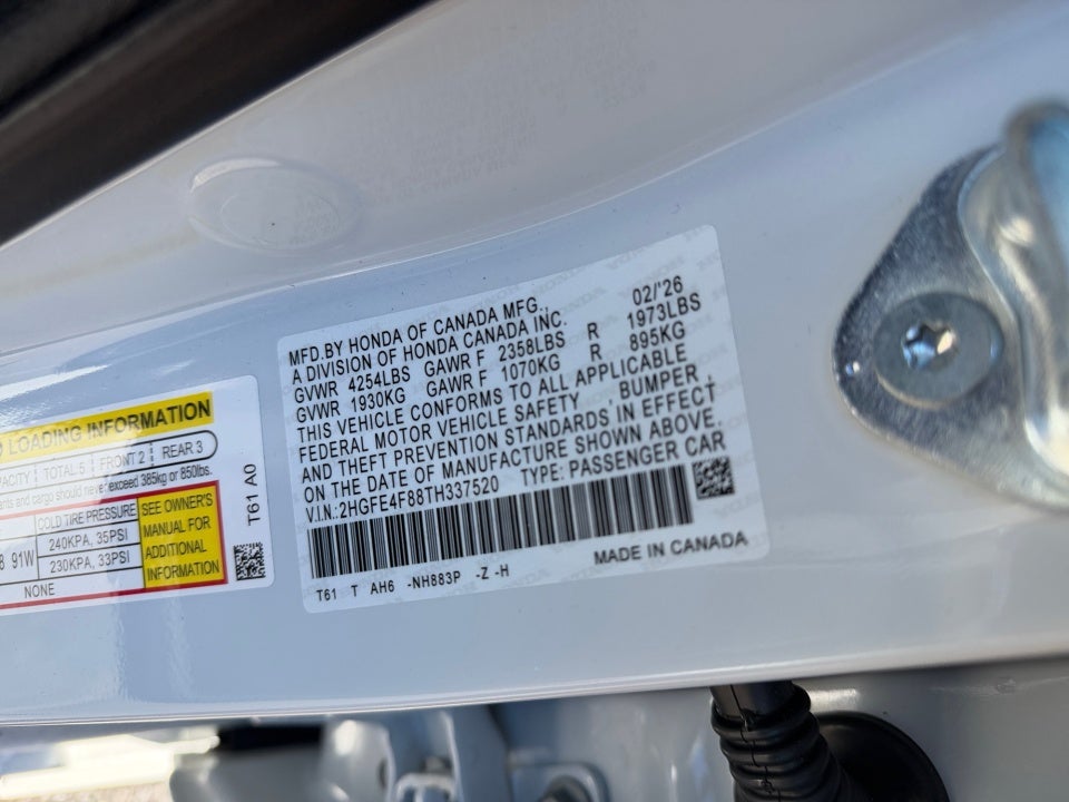 2026 Honda Civic Hybrid Sport