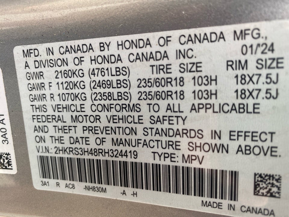 2024 Honda CR-V EX 2WD