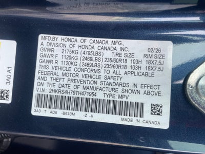 2026 Honda CR-V EX-L AWD