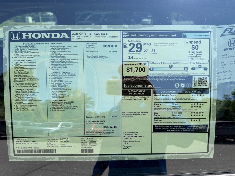 2026 Honda CR-V EX-L AWD