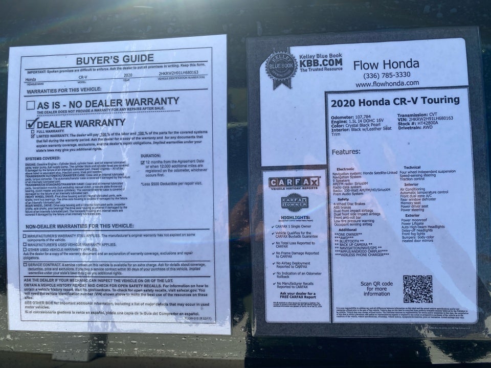 2020 Honda CR-V AWD Touring
