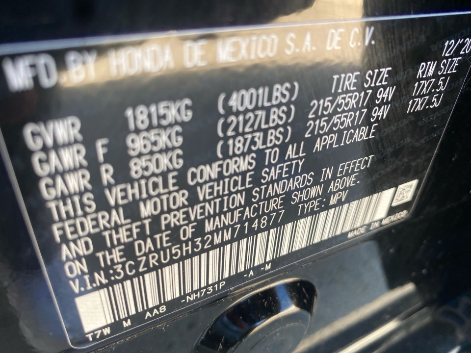 2021 Honda HR-V 2WD LX