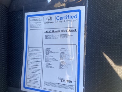 2022 Honda HR-V AWD Sport