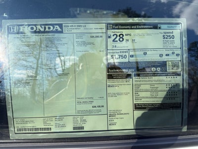 2026 Honda HR-V 2WD LX
