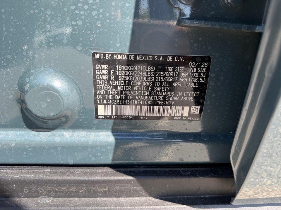 2026 Honda HR-V 2WD LX