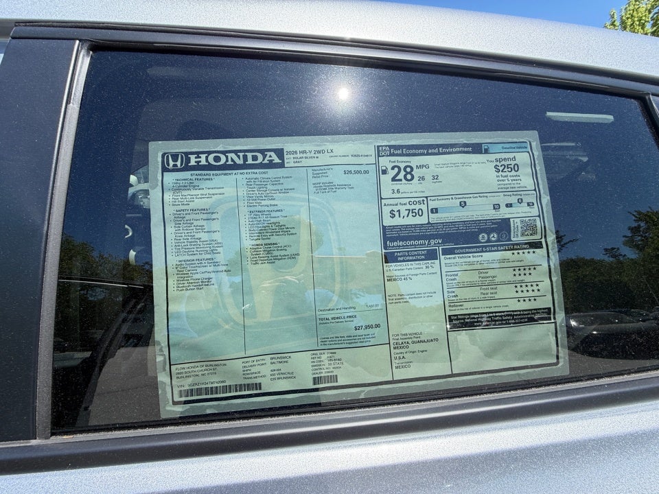 2026 Honda HR-V 2WD LX