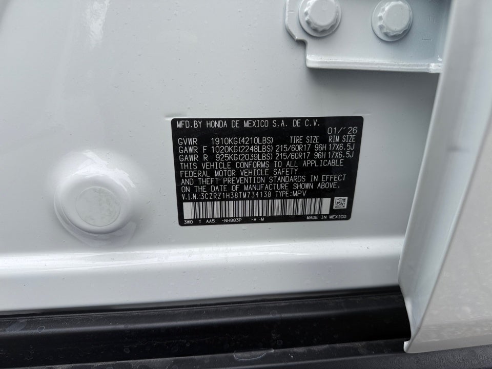 2026 Honda HR-V 2WD LX