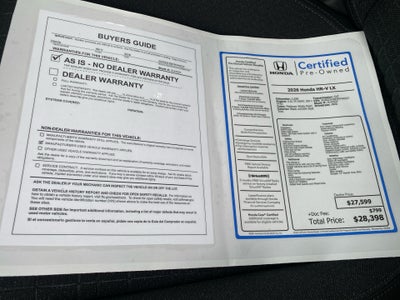 2026 Honda HR-V AWD LX