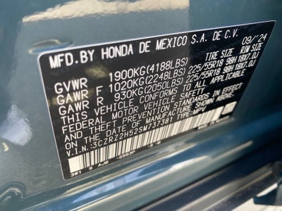 2025 Honda HR-V AWD Sport