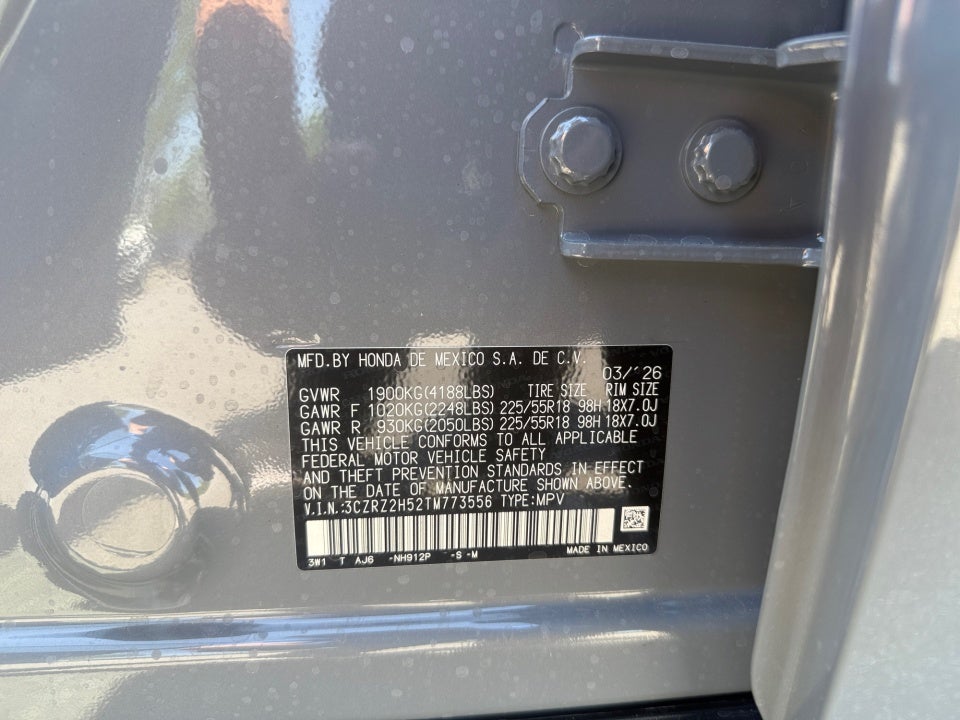 2026 Honda HR-V AWD Sport