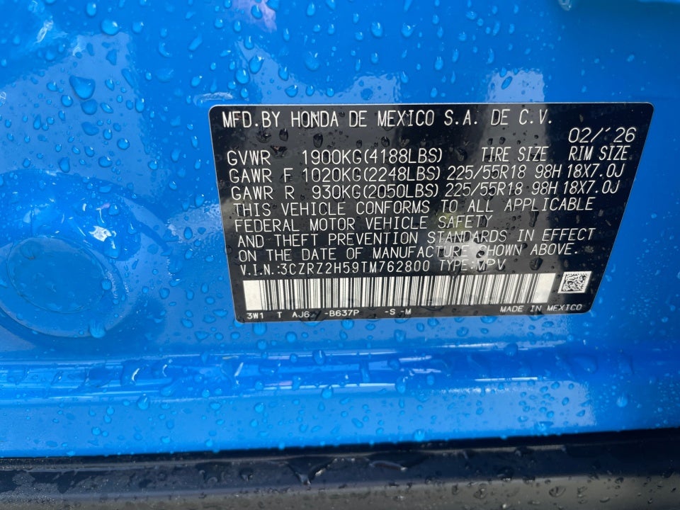 2026 Honda HR-V AWD Sport