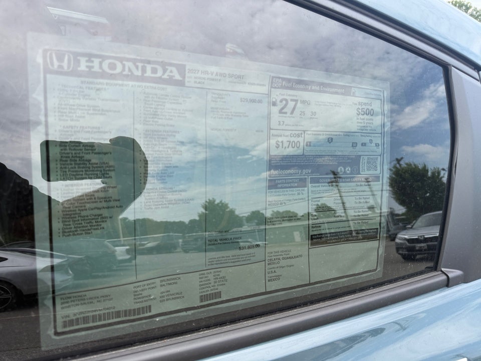 2027 Honda HR-V Sport