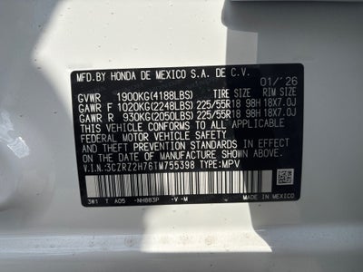 2026 Honda HR-V AWD EX-L