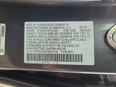 2026 Honda Odyssey EX-L