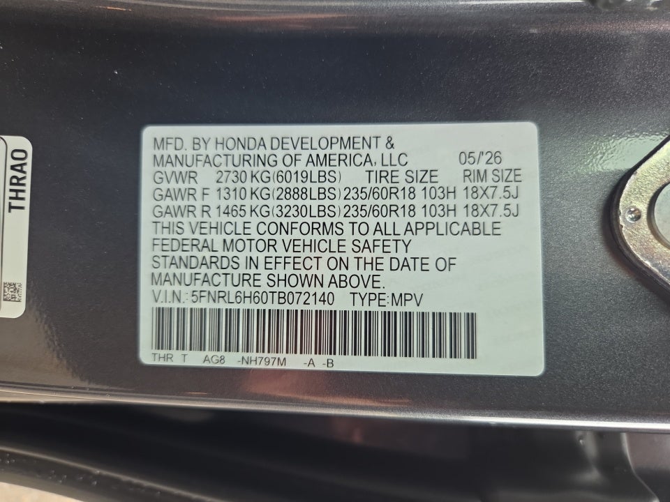 2026 Honda Odyssey EX-L