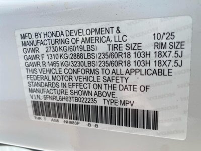 2026 Honda Odyssey EX-L
