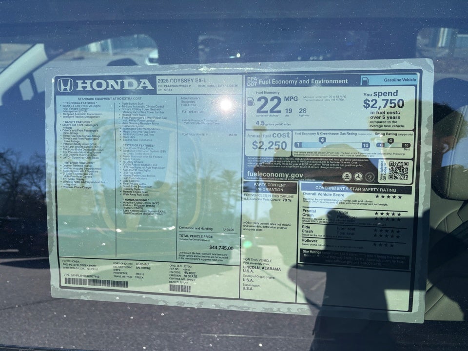 2026 Honda Odyssey EX-L