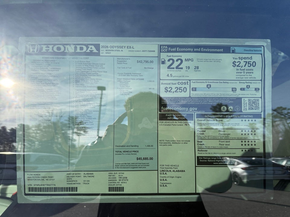 2026 Honda Odyssey EX-L